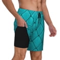 thumbnail image 2 of Vsdgher Diamond Shaped for Mens Swim Trunks with Compression Liner Swim Shorts Swim Suits Board Shorts-Medium, 2 of 6