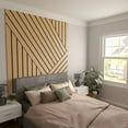 thumbnail image 6 of Ekena Millwork 47"H x 3/8"T Adjustable Wood Slat Wall Panel Kit with 4"W Slats, Maple (contains 11 Slats), 6 of 7