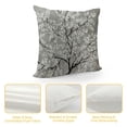 thumbnail image 4 of Hand Crafted Embroidered Square Decorative Accent Throw Pillow Cover - for Master Bedroom, New Home, Anniversary, Farmhouse, Couch, Sofa - Leaves-Natural, 4 of 5