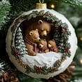 thumbnail image 5 of PLPPYFS Christmas Ornaments 2025, 1 Pcs Christmas Acrylic Ornaments, Christmas Farmhouse Rustic Decor, Hanging Acrylic Ornaments for Winter Holiday Indoor Decor, Xmas Tree Decorations, 5 of 7