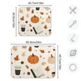 thumbnail image 4 of Yayeee Dish Drying Mat for Kitchen Counter 16"x18" Microfiber Absorbent Pad, Hand Drawn Pumpkin, 4 of 7