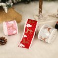thumbnail image 4 of Decoraciones navideñas 6.5CM Impresión de arpillera Elk Cinta de árbol de Navidad Regalo / Caja de regalo Cinta de embalaje Irfora Cinta, 4 of 7