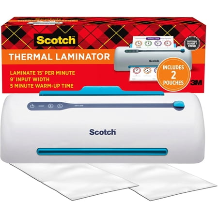 Scotch Brand PRO Thermal Laminator, Never Jam Technology Automatically Prevents Misfed Items,2 Roller System,9 inch (TL906)