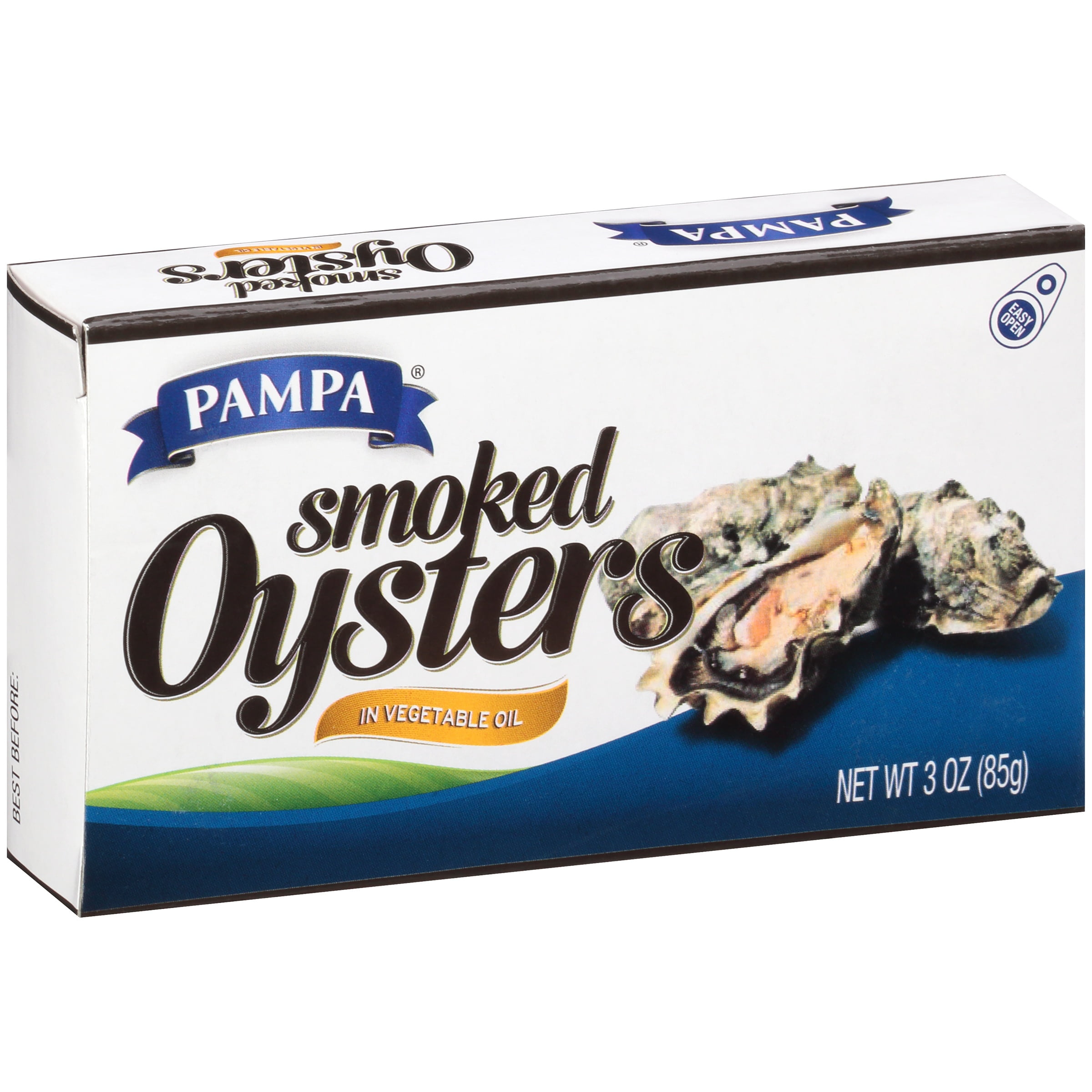 Pampa Smoked Oysters in Vegetable Oil 3 oz. Box by Transnational Foods, Inc.