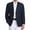 BLUE HOUNDSTOOTH, variant on Men's Casual Blazer Houndstooth Plaid Sport Coats Lightweight Classic Fit Suit Jacket