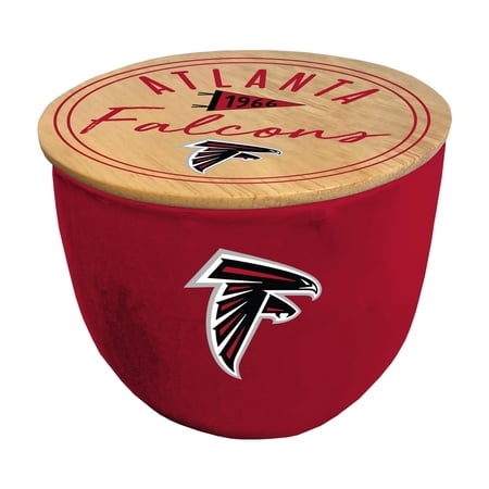 Pegasus Atlanta Falcons 16oz. Script Circle Wood Top Ceramic Candle