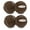 Brown, variant on 4PCS Top Glides Pre-cut Walker Tennis Ball Glides - 2 Pairs (Orange)