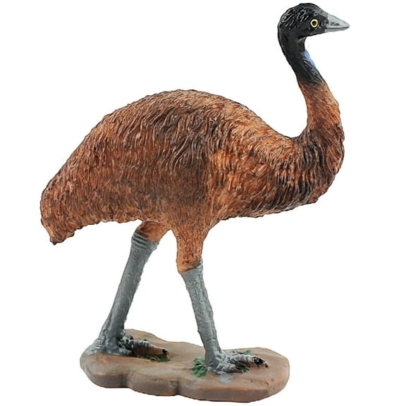 FUEENIRVA Brown Plastic Ostrich Ornament for Desktop Decor and Animal Themed Parties