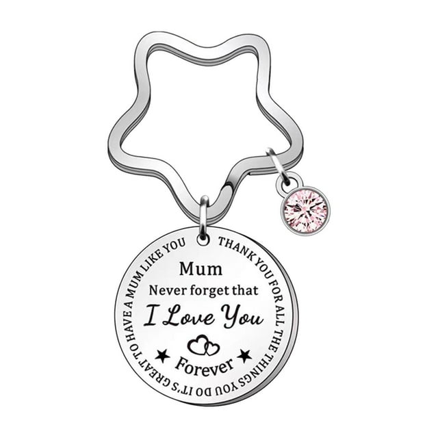 Llavero para el día de la madre, regalo del día de la madre de hijo, llavero de acero inoxidable, llavero colgante para mujer, bodas, fiestas navideña No hay caso