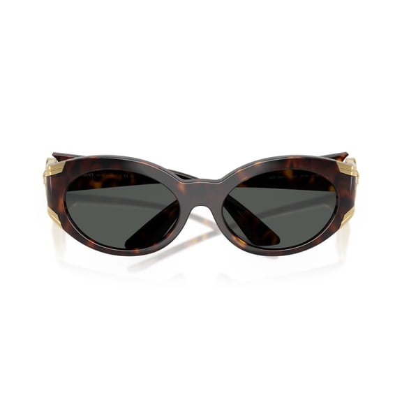 Versace Women's 0Ve4503u Oval Tortoiseshell Sunglasses Brown