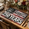 thumbnail image 4 of Stegali 250th Anniversary Freedom Linen Placemats, 12x18 Inch Table mats Set of 4, 4 of 7