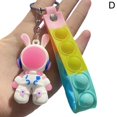thumbnail image 1 of Space Rabbit Keychain Children'S School Bag Pendant Exquisite Push Kindergarten Student Small Gift, 1 of 3