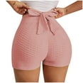 thumbnail image 1 of Gibobby Shorts Deportivo Pantalones cortos de yoga de color liso para mujerVestirsePiscinas(Rosa, L), 1 of 5