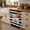 White, variant on Hello Football Cabinet Curtains for Kitchen 35"W x 35"L, Watercolor Black White Strips Sport Laundry Sink Cabinets Magic Tape Short Curtain Privacy Panel for Bathroom Vanity Cabinets
