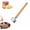 A, variant on New Stainless Steel Meat Chopper, Natural Wooden Handle, Upgraded Six-Blade Head Wooden Metal Meat Ground Beef Masher for Kitchen Cooking Vegetable Puree