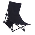 thumbnail image 4 of Chaise de Plage à Dossier Inclinable, Chaise de Plage Durable Multifonction pour Patio Noire, 4 of 7