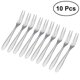 thumbnail image 4 of 10pcs Stainless Steel Dessert Forks Cocktail and Fruit Forks, 4 of 4