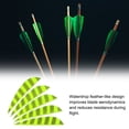 thumbnail image 3 of Unique Bargains Arrows Vanes 20 Pack 3 Inch Arrow Feather Right Wing, Fluorescent Yellow, 3 of 6