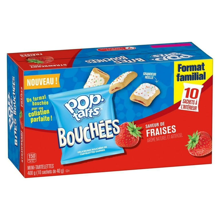 Kellogg's Pop-Tarts Bites, Mini Pastries Strawberry Flavour Kellogg's Pop-Tarts Bites, Mini Pastries Strawberry Flavour