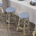 thumbnail image 6 of Furniture of America Tropaz Set of 2 26-in Outdoor Metal Bar Stool, Gray, 6 of 8