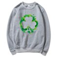 thumbnail image 2 of xixinqiwan St Patricks Day Sweatshirt for Women,Women Shamrock Heart Shirts Irish Gift Crewneck Casual Loose Fit Tops St Patricks Day Shirt, 2 of 6