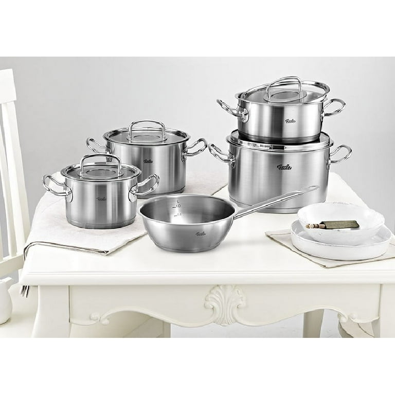 Fissler Original-Profi Collection® 2019 9-Piece Stainless Steel Cookware Set  with Glass Lids and Concial Pan