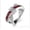 Red, variant on Womens Cross Ring Zircon Inlaid Copper Jewelry Electroplated White Gold Plated Fashion Statement Gift For Her