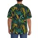 thumbnail image 3 of Fotbe Jungle Leopard Yellow Camisa Estampada de Manga Corta para Hombre, Casual de Verano, Estilo Playero, Sin Arrugas-XX-Large, 3 of 5