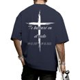 thumbnail image 2 of Yopmin Cross Shirts for Men Crew Neck Cross Print Spanish Bible T-shirt Short Sleeve Oversized Casual Tops for Vacation Everyday Wear, 2 of 7