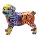 thumbnail image 1 of Esculturas de perros de decoración francesa, figuras abstractas de animales caninos, resina con acabado de grafiti. Los 23x12x18.5CM, 1 of 9