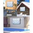 thumbnail image 4 of Polka Dot Theme Outdoor TV Cover 60 to 65 inch Watercolor Gradient Navy Blue Waterproof Dustproof TV Covers for Outside with Zipper Remote Control Pocket Flat Screen Protectors, 4 of 7