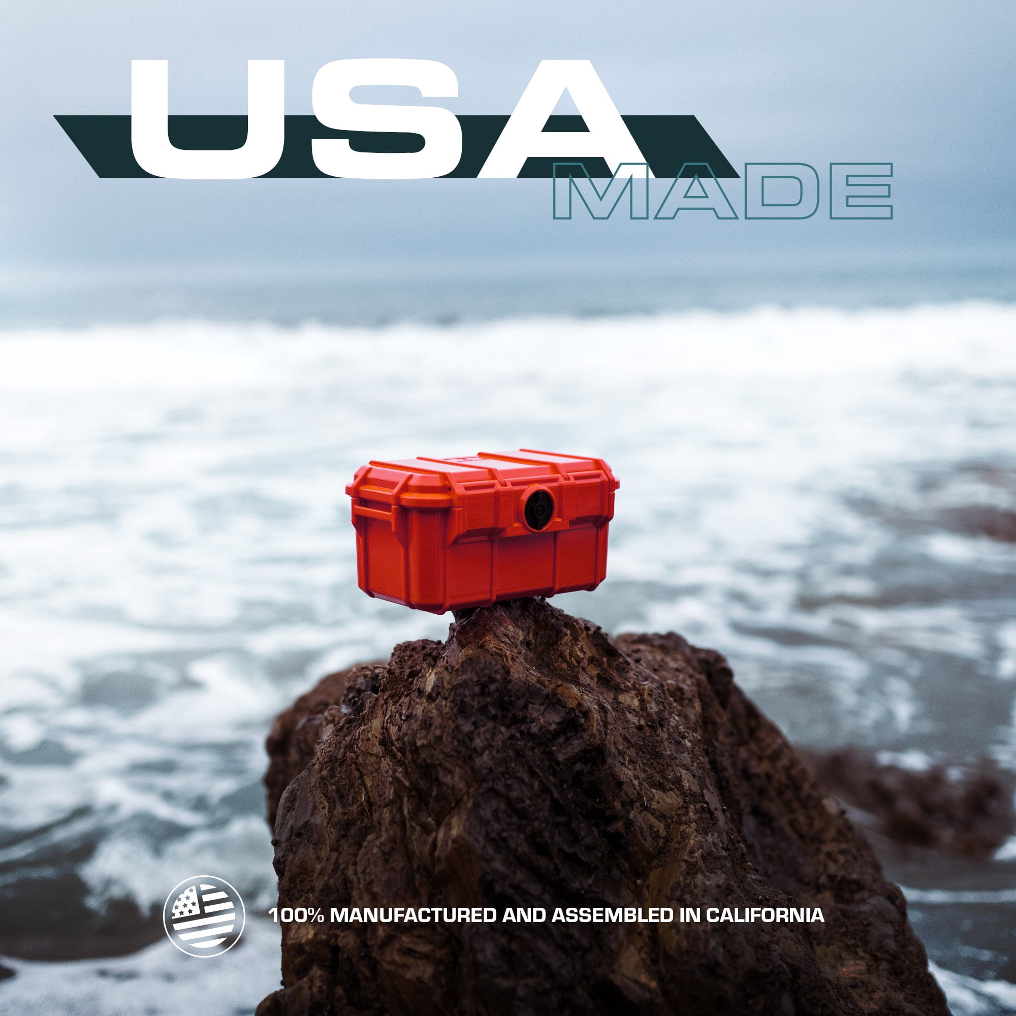 Seahorse 58 Portable Waterproof Dry Box Protective Case - Travel Safe / Mil Spec / IP67 Waterproof / USA Made - for Ammunition, Rifle Ammo, Pistols, Smell Proof Box (Green)