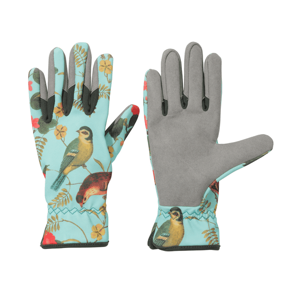 Effiegu Women's Floral Bird Waterproof Gardening Gloves - Durable & Comfortable