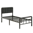 thumbnail image 7 of Lutown-Teen 16 inch Twin XL Bed Frames with Upholstered Headboard and Metal Footboard, Heavy Duty XL Twin Metal Bed Frame, No Box Spring Needed, Easy Assembly, 7 of 7