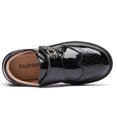 thumbnail image 2 of Boys Slip On Leather Loafers Toddler Comfortable Dress Shoes Kids Lightweight Non Slip Walking Sneakers, 2 of 8