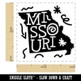 thumbnail image 2 of Missouri State with Text Swirls Self-Inking Rubber Stamp Ink Stamper - Red Ink - Small 1 Inch, 2 of 7