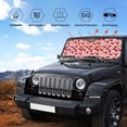 thumbnail image 6 of Bingfone Rose Flowers Car Windshield Sun Shade Protector Keep Your Vehicle Cool Sun Shield Visor Cover Foldable for Car Truck SUV-Medium, 6 of 8