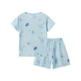 thumbnail image 5 of WIBACKER 3-12Y Girls Loose Pajamas for Little & Big Girls 2PC Set Thin Sleepwear Summer Short Sleeve Jammies - Elephant, 5 of 9