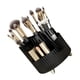 thumbnail image 3 of Porta brochas de maquillaje giratorio de 360 grados, vaso de almacenamiento para cosméticos, pequeño perfume, lápiz labial, elegante, negro, 3 of 6