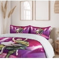 thumbnail image 6 of Ambesonne Animal Duvet Cover Set, Dancing Ballerina, 2-Calking, Hot Pink Purple, 6 of 7