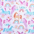 thumbnail image 2 of Poppy & Fritz Unicorn Microfiber Pink 3 Piece Sheet Set-Twin, 2 of 9