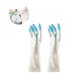 thumbnail image 2 of 3 pares de guantes de limpieza de goma para cocina, reutilizables, antideslizantes, impermeables, impermeables, para lavar platos, guantes de látex, tamaño TUNC Sencillez, 2 of 5