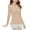 Beige, variant on Womens Thermal Top / Long Johns Top Women's V Neck Thermal Underwear Top Slim Fit Seamless Base Layer Shirt for Autumn Comfort and Warmth
