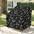 thumbnail image 6 of Renewold Waterproof Outdoor Chair Covers Windproof Lounge Deep Seat Covers Funiture Covering Halloween Decor for Stackable Furniture Seating, 29"W x 33"D x 36"H, Bat Moon Star Spider Web Print, 6 of 7