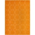 thumbnail image 3 of Unique Loom Trellis Frieze Collection Area Rug - Geometric (7' 10" x 11' Rectangle Orange/Ivory), 3 of 7