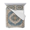 thumbnail image 7 of Boho Blue Full Size Down Alternative Comforter, Lightweight Comforter Quilt Bedding Set with Pillow Shams Retro Tribal Traditional Distressed Printed All Seasons Bed Comforter Duvet Insert 78"x90", 7 of 7