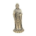 thumbnail image 4 of Mini estatua de Guan Yin, figura de Bodhisattva Guan Yin, artesanía, regalo, adorno de de metal para sala de estar, mesa, estantería de interior, 4 of 8