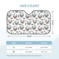 thumbnail image 3 of Bingfone Cute French Bulldog Car Windshield Sunshade,Sun Foldable Sun Shield Sun Visor for Car - Medium, 3 of 8