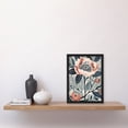 thumbnail image 4 of Artery8 Blooming Peonies Blue Pink Floral Design Living Room Artwork Framed Wall Art Print A4, 4 of 5