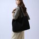 thumbnail image 3 of Bolsos Mujer Lona Hombro Bolso bandolera de gran capacidad Bolso sólido Negro, 3 of 7